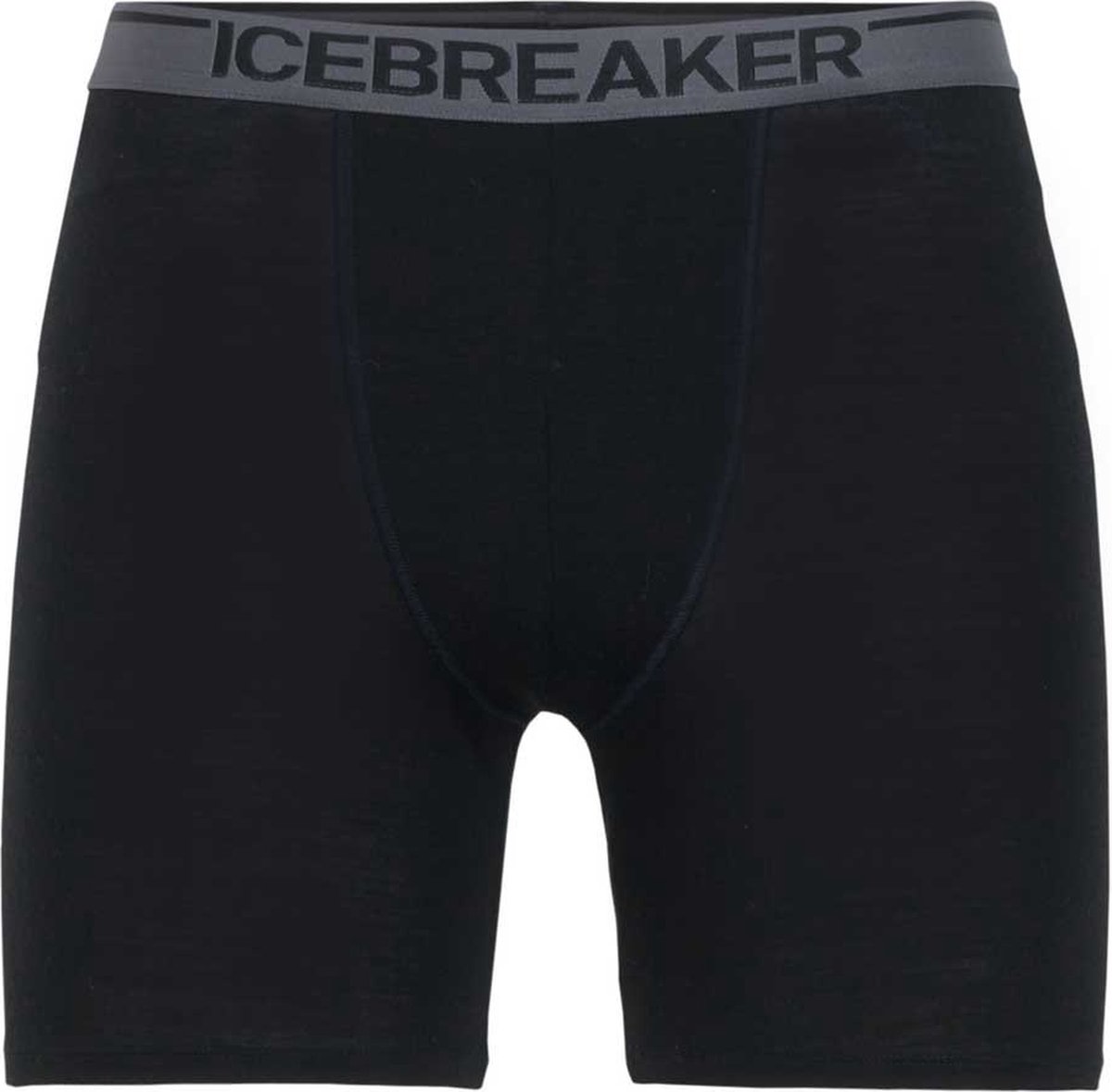 Icebreaker Anatomica Lange Boxers Heren, zwart Maat M
