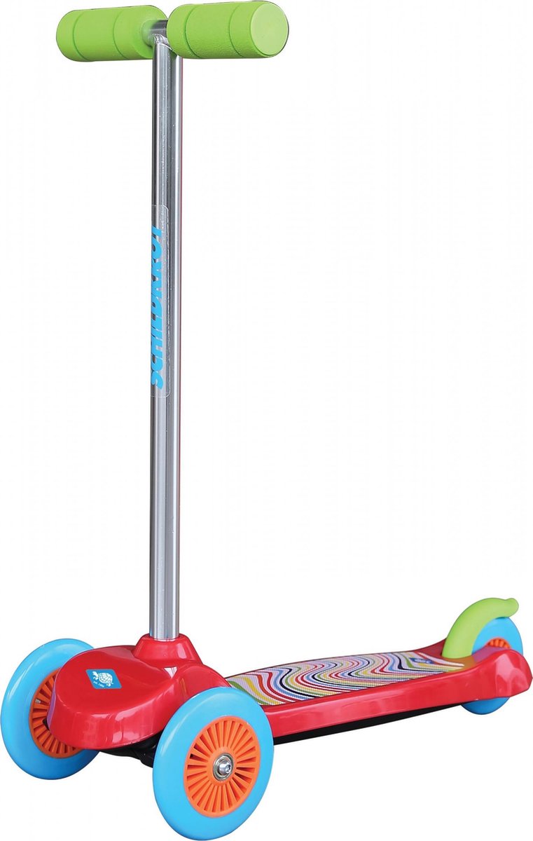 Schildkröt Funsports 3-wiel Kinderstep - Step - Jongens en meisjes - Rood