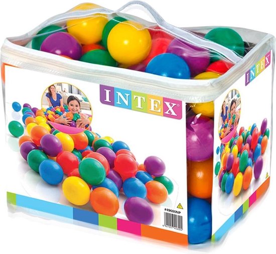 Intex speelballen - Ballen voor in de ballenbak - 8 cm - 100 stuks | bol.com