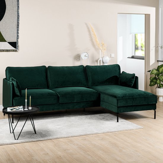 Modulaire Hoekbank Met Chaise Longue - Slaapbank - Cord Stof - Geen