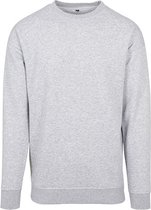 Unisex Sweater 'Crewneck' ronde hals Heather Grey - 5XL