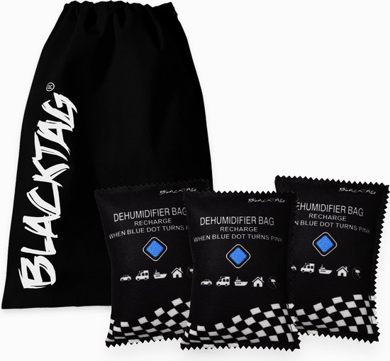 Blacktag - Voiture - réutilisable - Anti-buée - absorbeurs d'humidité - 3x  350g - pas