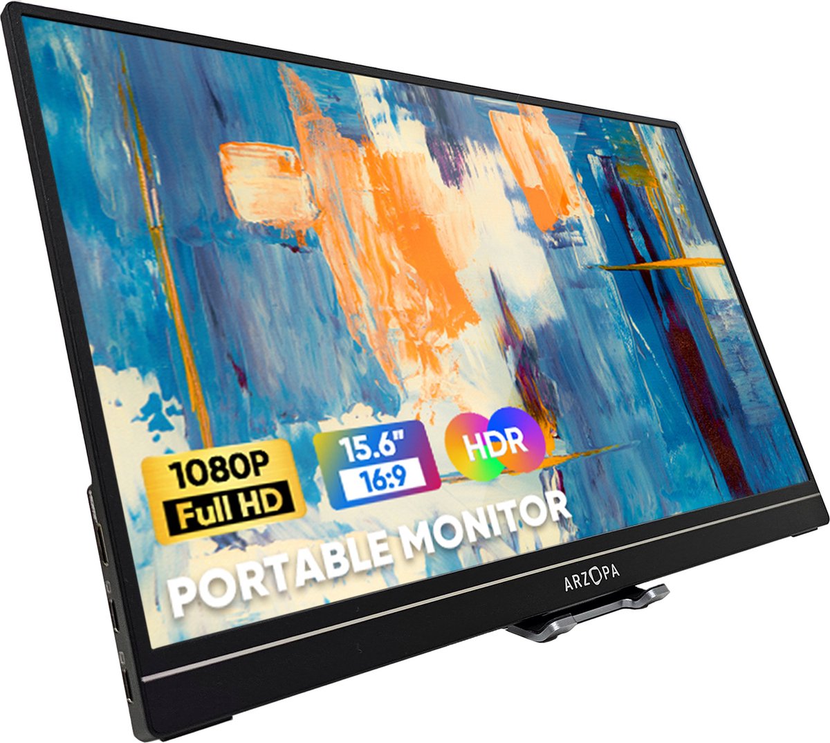 Arzopa A1 GAMUT – Draagbare Monitor – 60Hz – Portable Display – Speakers – Monitor - Beeldscherm – 15.6 Inch – IPS - Full HD