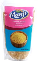 Manji - Millet italien - Thinai - Millet plumé - 3x 500 g