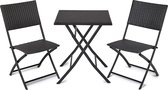 Tuinmeubelen - Balkonset - 3-delige set - 1 tafel en 2 stoelen