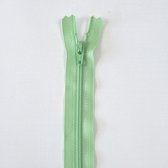 Fijne rits polyester mint groen 15cm - niet-deelbaar stevige rits