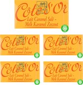 Côte d'Or - Tablette Chocolat - Lait Plein Caramel Fleur de Sel - 150g x 5