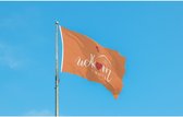 Oranje Welkom Thuis Vlag 50x75cm