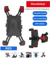 Universeel Gsm Telefoonhouder Fiets - Smartphone fietshouder | Universeel | Verstelbaar | Telefoonhouder voor op de Fiets | 360 graden Roteren | Bike Mount | Luxe Telefoonhouder | Stevige mobiel houder fiets | Zwart