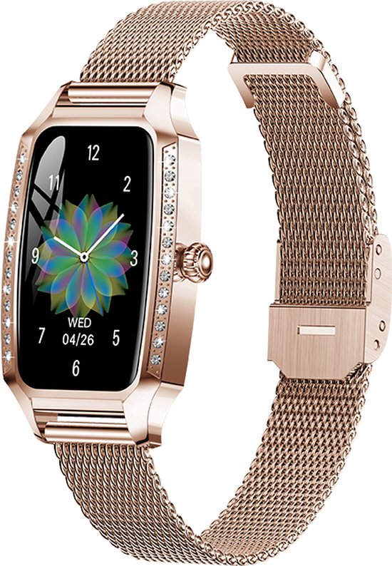 Bizoule Smartwatch Bellesita Rose-Goud - Smart Watch voor Dames -  Stappenteller... | bol
