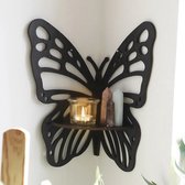 Muur decoratie vlinder - Hout - Kinderkamer - Baby kamer - Hoekdecoratie - Wanddecoratie