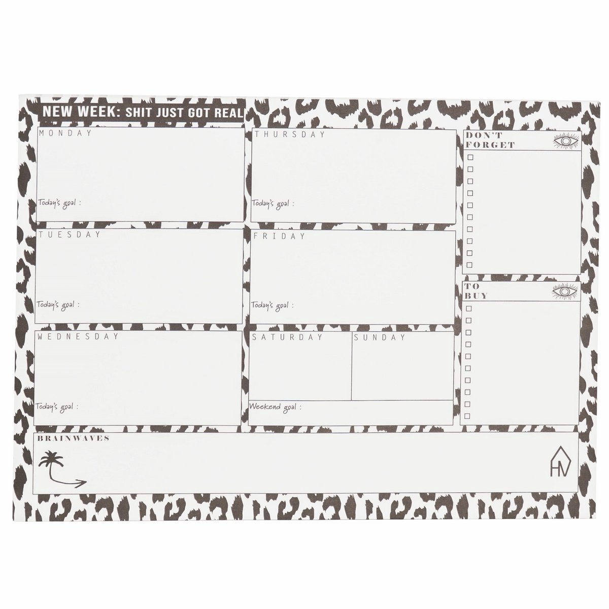 Weekplanner A4 - To Do List - Planning - Dagplanner - Week Planner - Productiviteit - Familieplanner - Papieren Planner - Planner Zonder Datum - Notitieblok - Dagplanning - Gezinsplanner - Werkplanner - Productief Werken