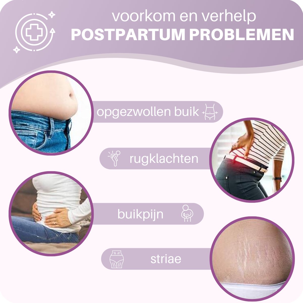 JT Beauty Care 3 in 1 Postpartum Buikband Zwart Maat XL – Na Zwangerschap - Bekkenband – Zwangerschapsband - Sluitlaken - Belly Binder – Zwangerschapskleding – Waist Trainer Postnatale Sluitband – Steunband Gift Mama – Buikbrace Kado - Cadeau Moeder – foto 2