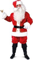 Luxe Kerstman kostuum pak rood wit kerst - jas kerstmuts broek riem - kerstmanpak met muts