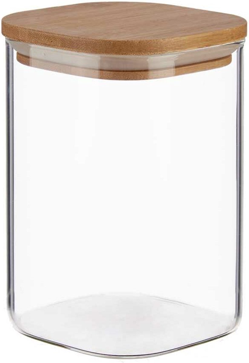 Blik Bruin Transparant Bamboe Borosilicaatglas (1200 ml)