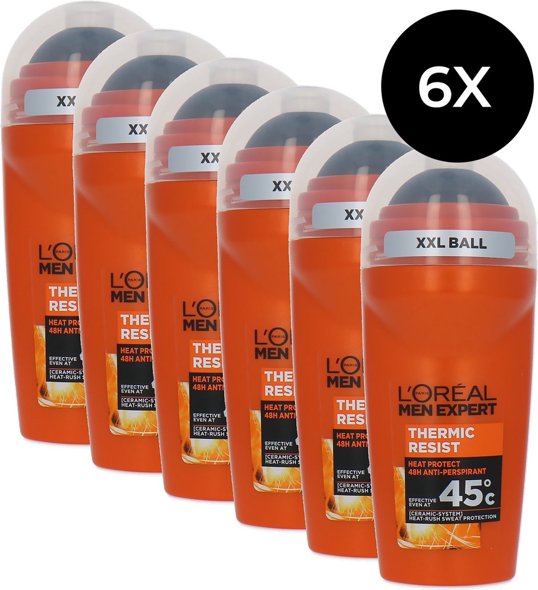Goedkoopste L'Oréal Men Expert Thermic Resist Deo Roller - 6 x 50 ml