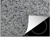 KitchenYeah® Inductie beschermer 71x52 cm - Graniet print - Steen - Zwart - Grijs - Kookplaataccessoires - Afdekplaat voor kookplaat - Inductiebeschermer - Inductiemat - Inductieplaat mat