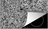 KitchenYeah® Inductie beschermer 81.6x52.7 cm - Steen - Graniet print - Grijs - Zwart - Kookplaataccessoires - Afdekplaat voor kookplaat - Inductiebeschermer - Inductiemat - Inductieplaat mat