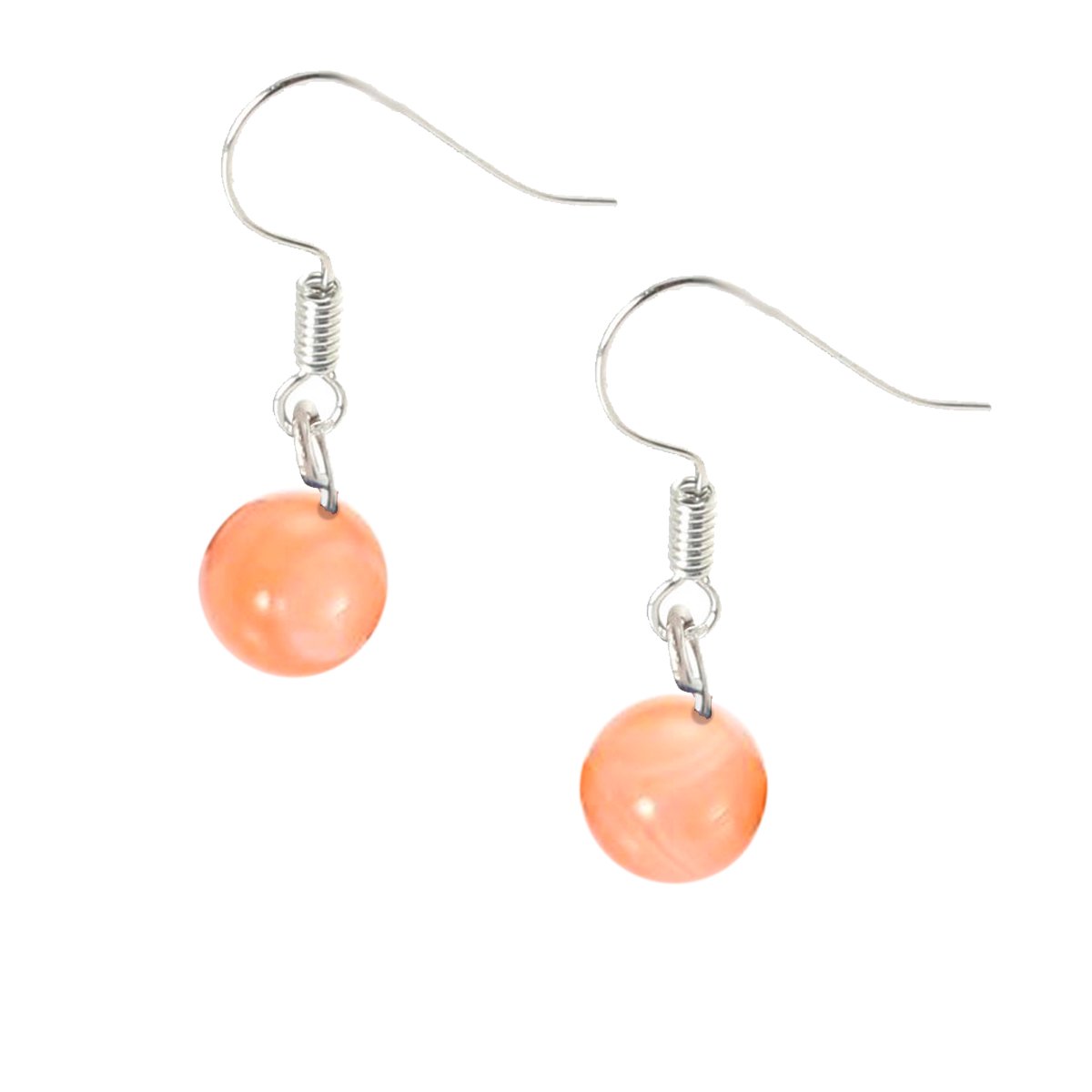 Bixorp Gems Carneool Oorbellen - Edelsteen Kralen Oorhangers - Cadeau voor Meisjes & Vrouwen