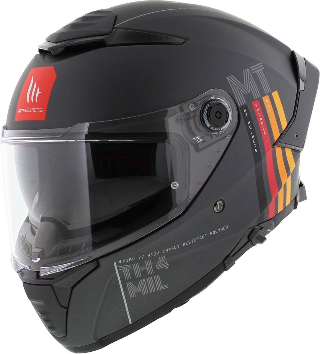 MT Thunder 4 SV Integraal helm Mil mat grijs XXL - Motorhelm Scooterhelm