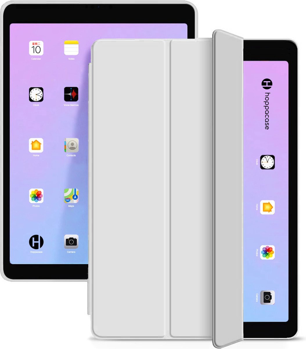 iPad 10.2 inch 2019 / 2020 / 2021 hoes - Smartcase – Lichtgrijs