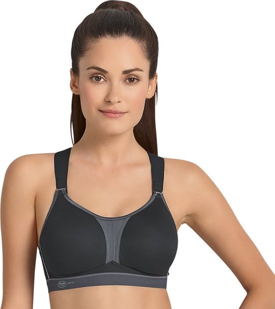 Anita Active Dynamix Star - Sportbeha - Dames - Zwart/Antraciet - 75B