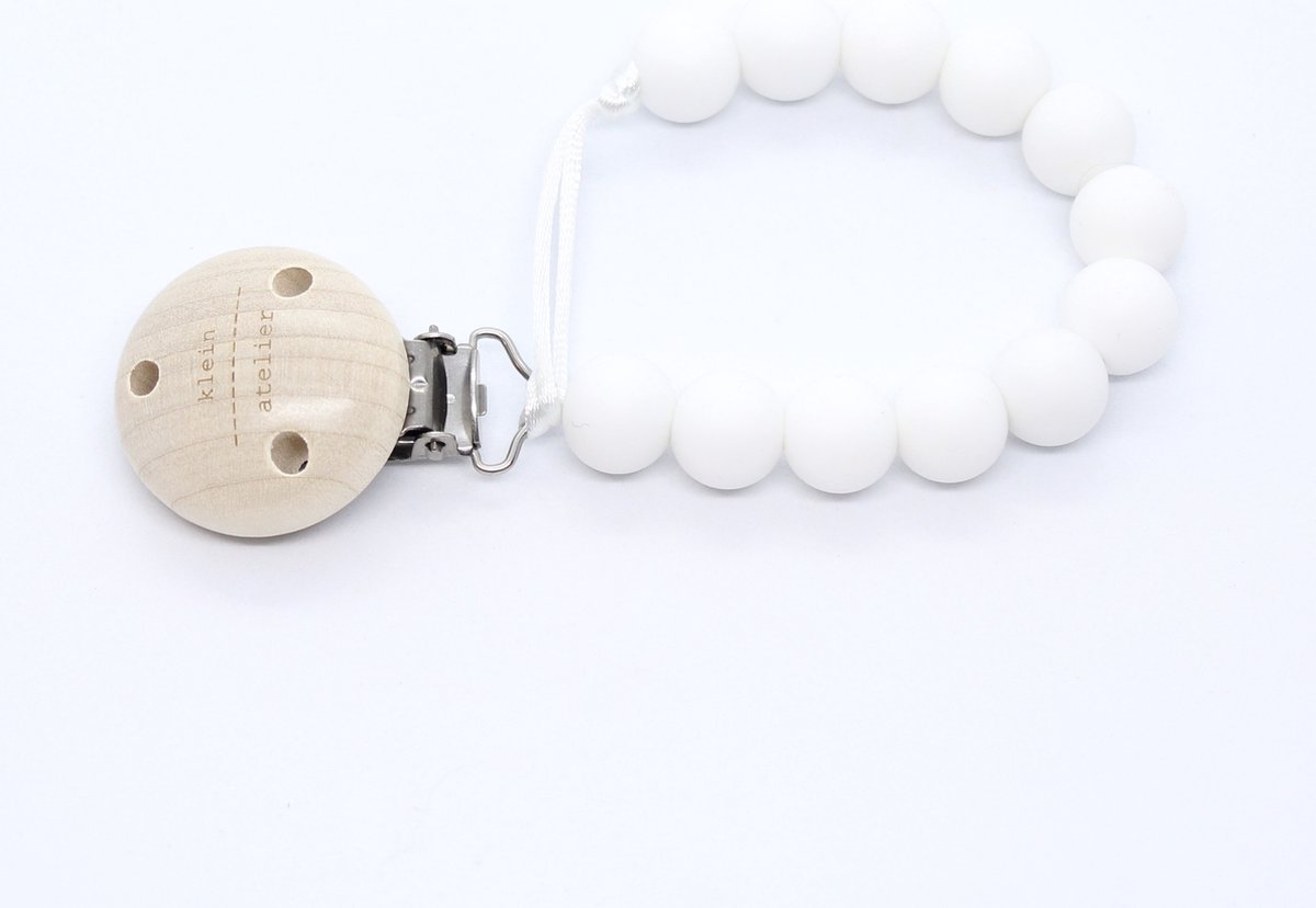 Goedkoopste Fopspeenketting uni-color white