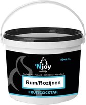 NJOY Fruitcocktail rum-rozijnen 1 kg emmer