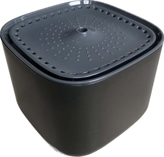 Drinkfontein voor Huisdieren - Automatische Filter - Stromend Water - 2 Filters Inbegrepen - 3L - donkergrijs