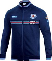 Sparco Martini Racing Sweater met rits - XXXL - Marineblauw - Iconisch Sweatshirt met Volledige Rits