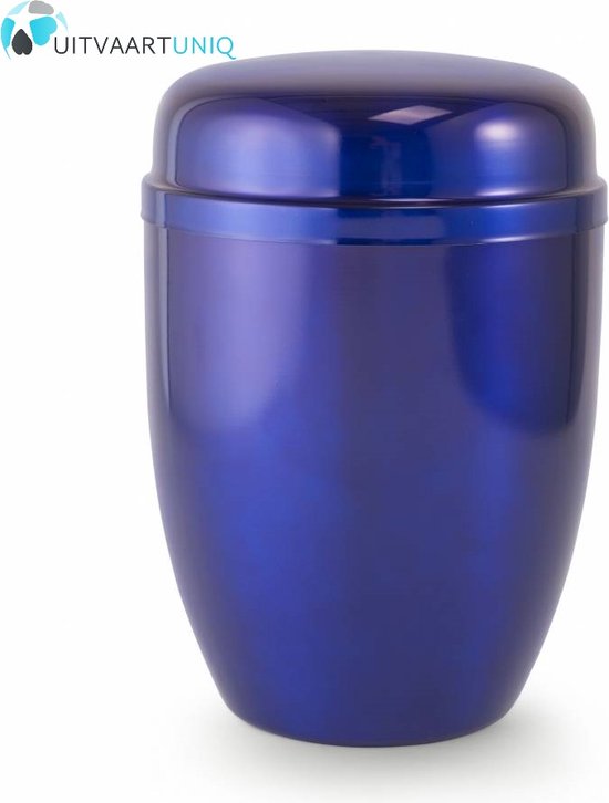 Bokaal urn blauw - staal