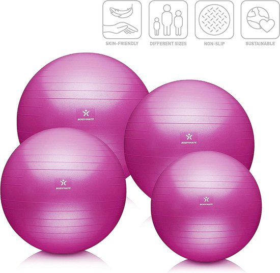 Gymnastiekbal 18 cm geel, 175 gram
