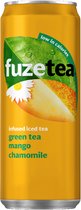 Frisdrank fuze tea green mango chamom blik 330ml - 24 stuks