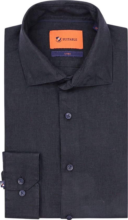 Suitable Overhemd Linnen Navy Maat 43 Heren Overhemden Casual bol