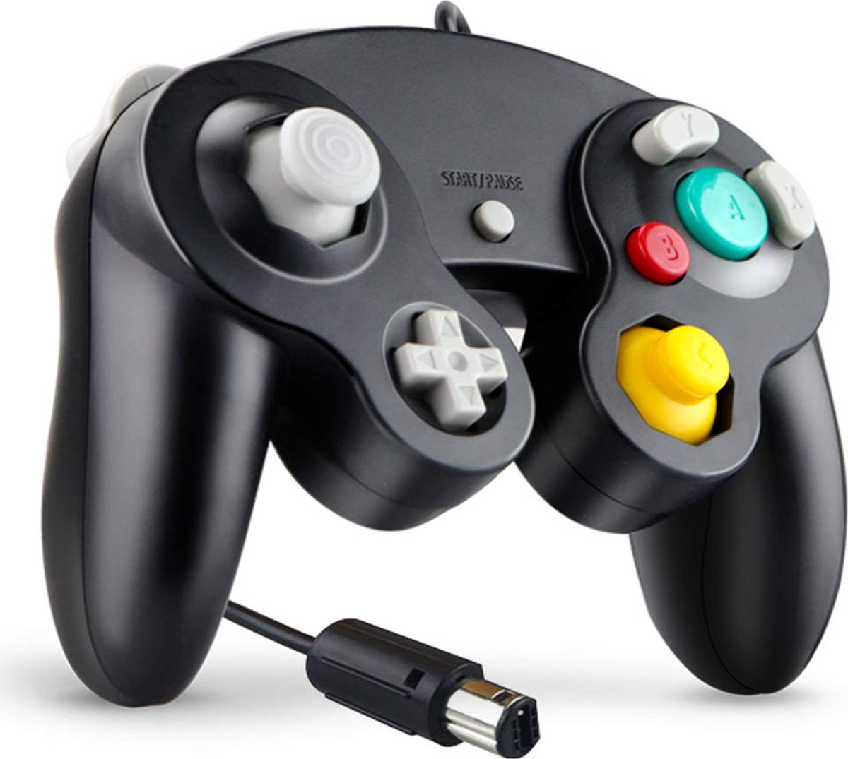 Controller Compatibel met Gamecube en Wii - Zwart - Merkloos
