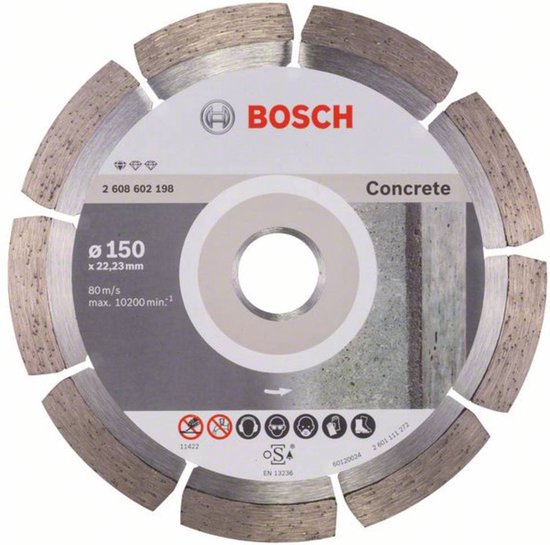 Foto: Bosch diamantdoorslijpschijf standard for concrete 150 x 22 23 x 2 x 10 mm