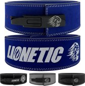 Lionetic Lifting Belt - Lever Belt - Powerliftig Riem - Clip Sluiting - Powerlifting/Bodybuilding - Krachttraining Accessoires – Azure Blue – XS