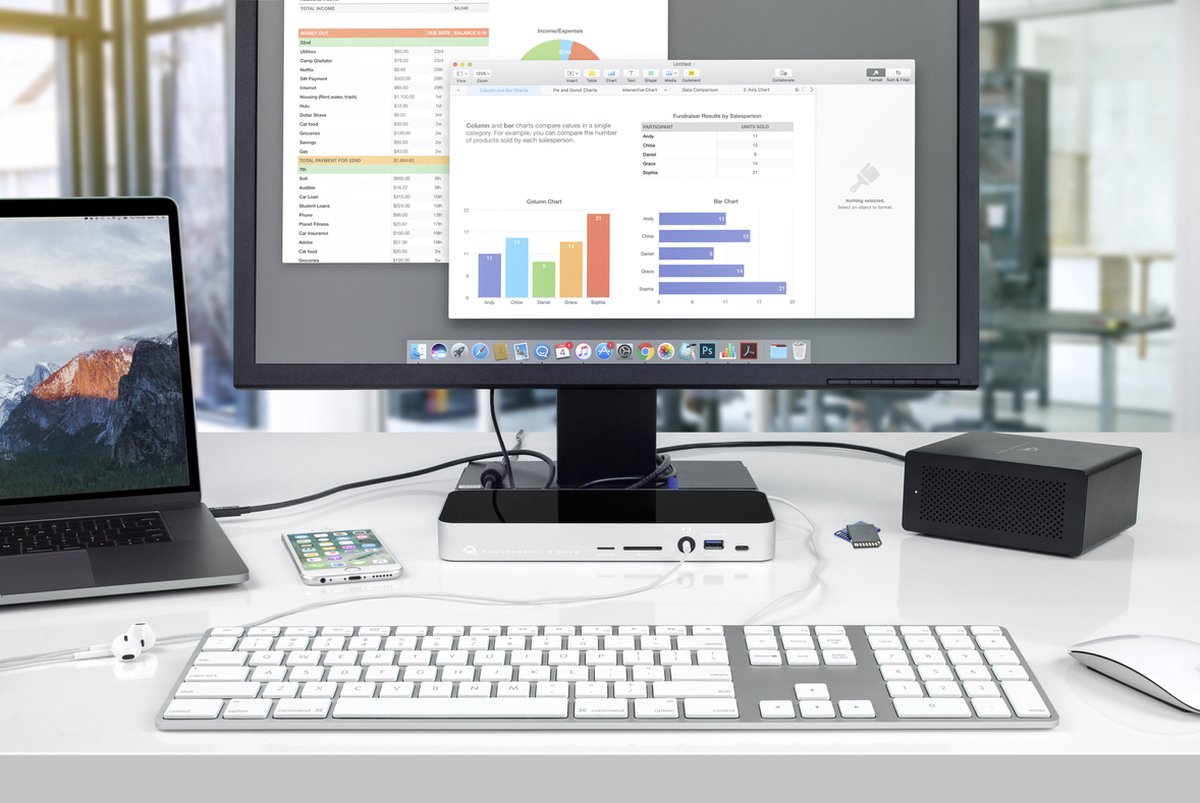 OWC 14-Port Thunderbolt 3 Dock - Space Grey thumbnail 4