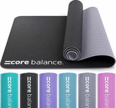 Yogamat & schouderriem, gemaakt van 6 mm dik schuim, antislip en scheurvast, milieuvriendelijk materiaal, ideaal voor Pilates, geurloze fitnessmat, 183cm x 65cm x 6mm, 6 verschillende kleuren