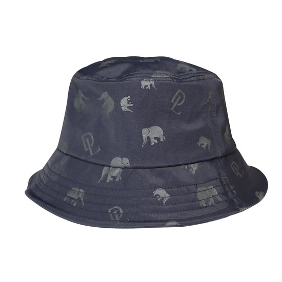 Deryan Luxe Bucket Hat - Vissershoedje - Zonnehoed - Heren Dames - Zwart - Olifant