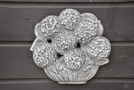 Bloemenmand met Hortensia, om op te hangen