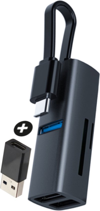 Rolio SD Kaartlezer - All In One USB 3.0 en USB C Geheugenkaartlezer