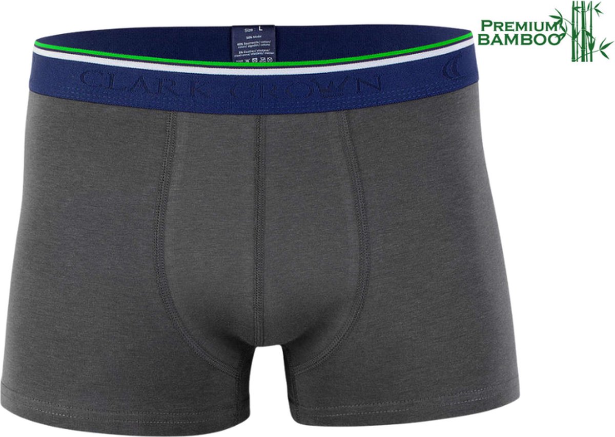 Heren boxershort - Bamboe - Ondergoed - Antraciet - Maat XL