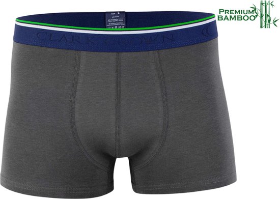 Boxer homme - Bamboe - Sous-vêtements - Anthracite - Taille XL