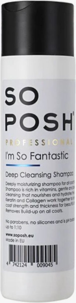So Posh - I'm So Fantastic - Honden Moisture Shampoo - Diepreinigend En Hydraterend - Zonder Parabenen En Siliconen - 250ML