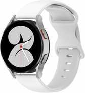 By Qubix Solid color sportband 22mm - Wit - Geschikt voor Samsung Galaxy Watch 3 (45mm) - Galaxy Watch 46mm - Gear S3 Classic & Frontier