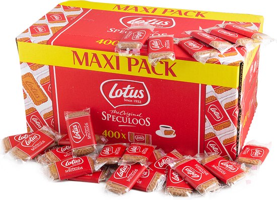 Biscuits Spéculoos Originaux Lotus Bakeries - 400 pièces - pack de réduction