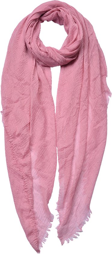 Juleeze Écharpe unie pour femmes 90x180 cm Rose Écharpe Femme