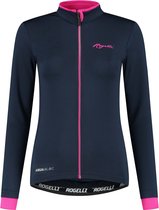 Rogelli Maillot Cyclisme Femme LM Essential Blauw/ Rose - Taille S