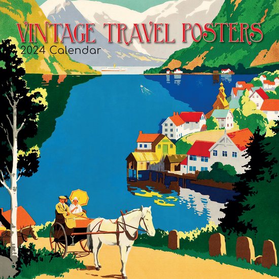 Calendrier 2024 d' Posters de voyage Vintage